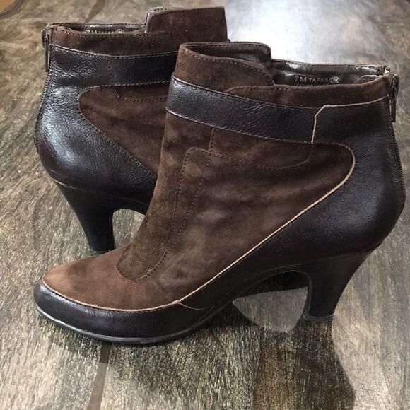 Aerosoles Women's Leather Ankle Booties/Boots, 7M, Brown - Picture 4 of 7